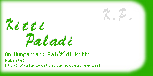 kitti paladi business card